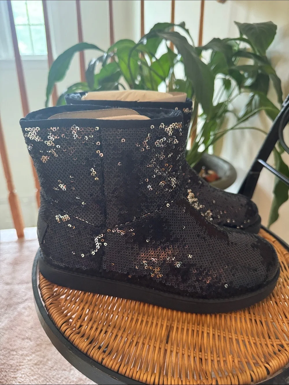 Guess Dark Blue Sequin Kids' Booties